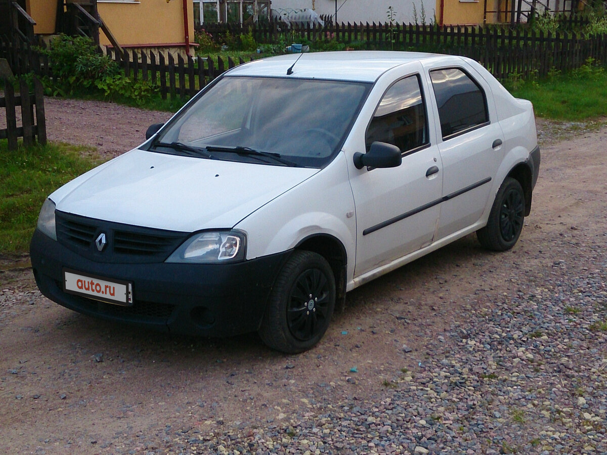 Рено логан 2008 фото Купить б/у Renault Logan I 1.4 MT (75 л.с.) бензин механика в Пудости: белый Рен