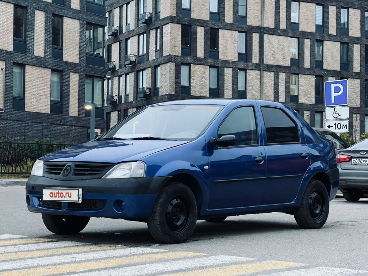 Рено логан 2009 фото Купить б/у Renault Logan I 1.4 MT (75 л.с.) бензин механика в Москве: синий Рено