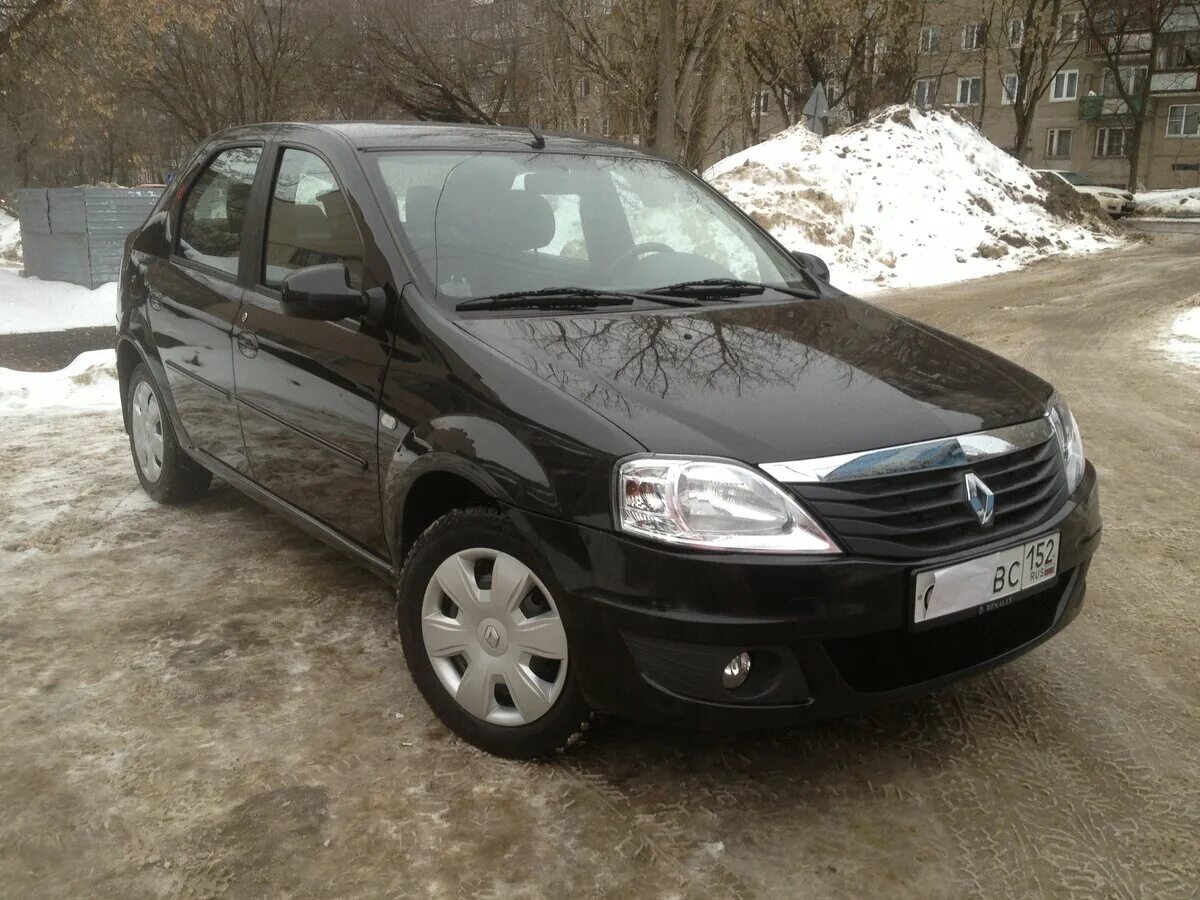 Рено логан 2012 года черный фото Купить б/у Renault Logan I Рестайлинг 1.6 MT (84 л.с.) бензин механика в Нижнем 