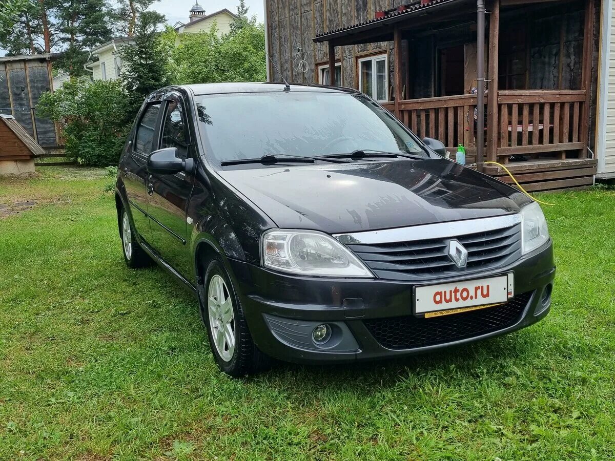 Рено логан 2012г черный фото Купить б/у Renault Logan I Рестайлинг 1.6 MT (84 л.с.) бензин механика в Приозер