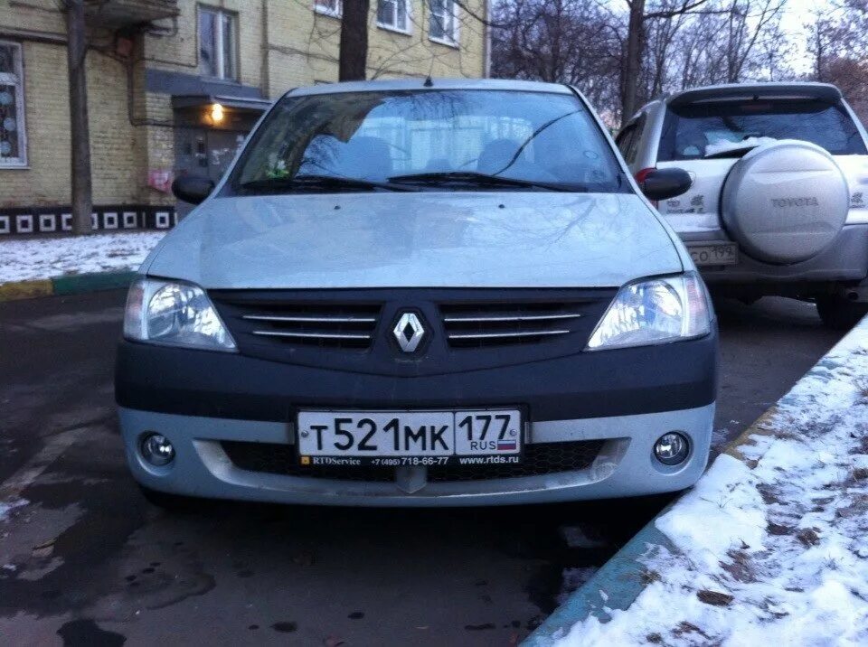 Рено логан 2021 год фото с противотуманками Установка родных ПТФ в первые дни зимы - Renault Logan (1G), 1,6 л, 2006 года св