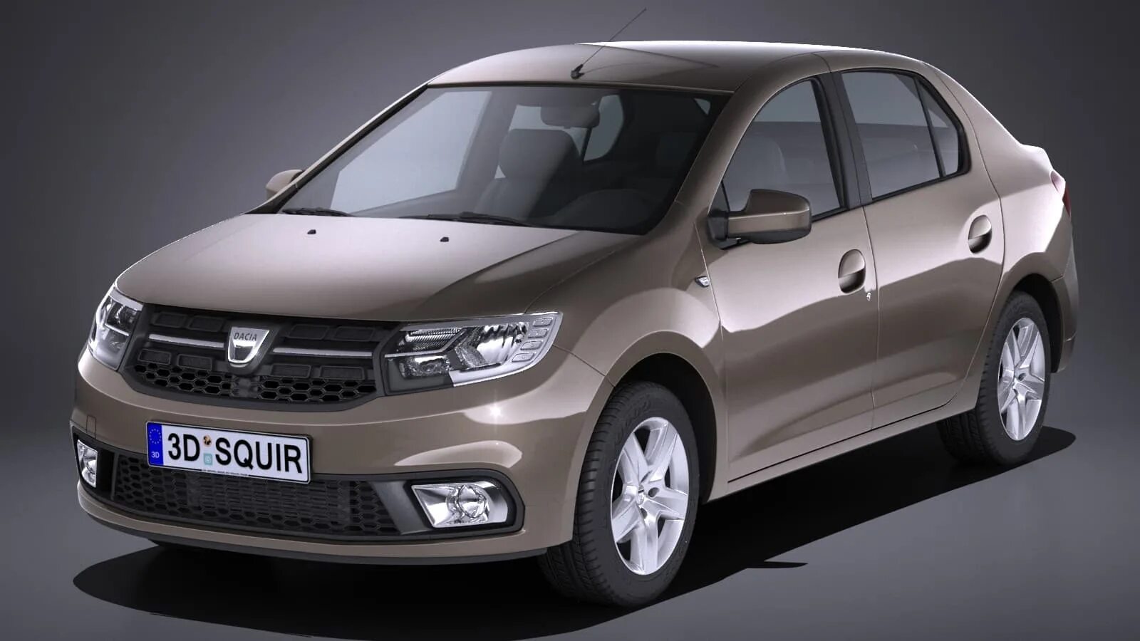 Рено логан 3 фото 2024 Dacia Logan 2017 - 3D Model by SQUIR