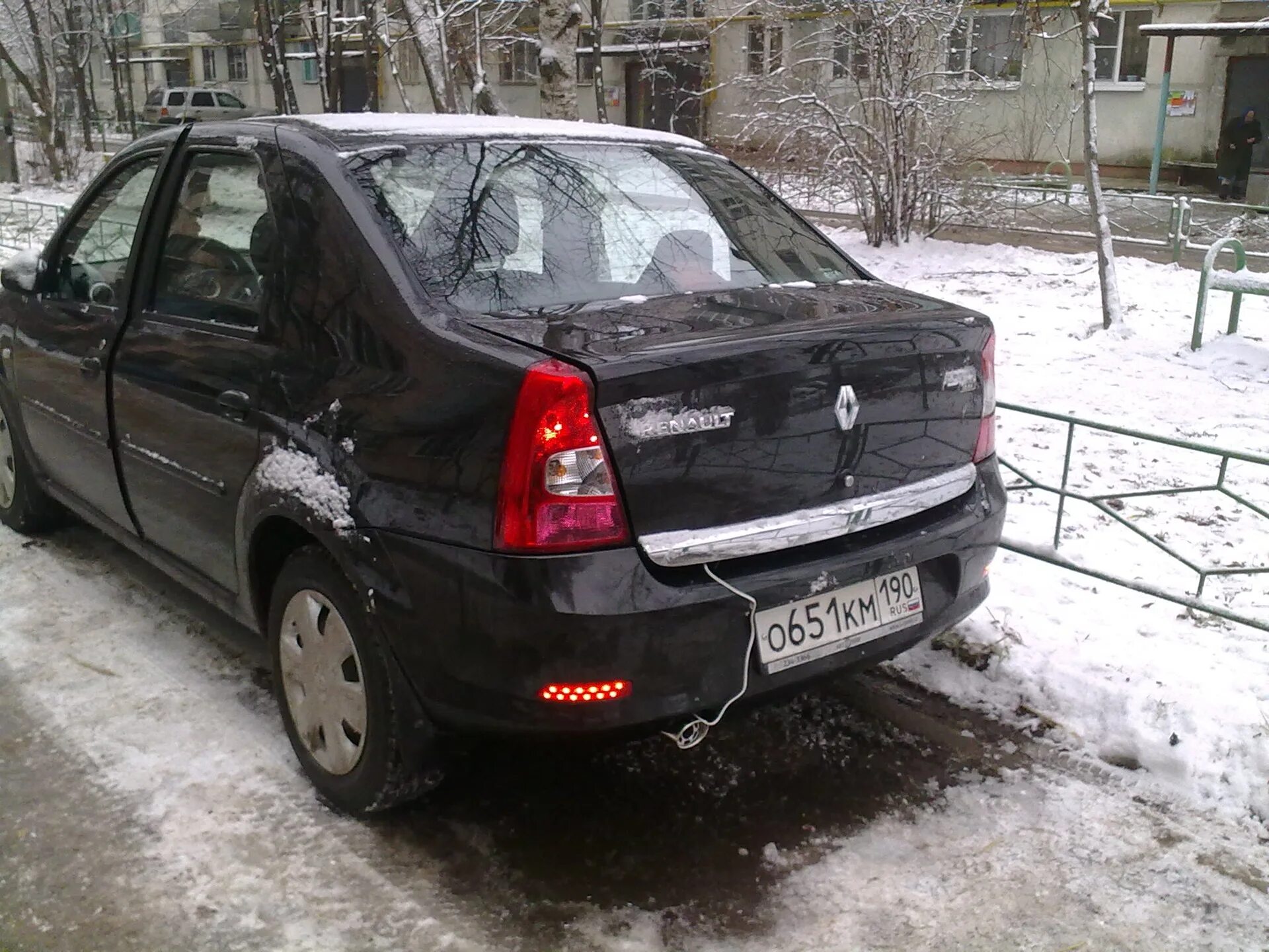 Рено логан фаза 1 фото Задние туманки из катафотов на бампере (завершено) - Renault Logan (1G), 1,6 л, 