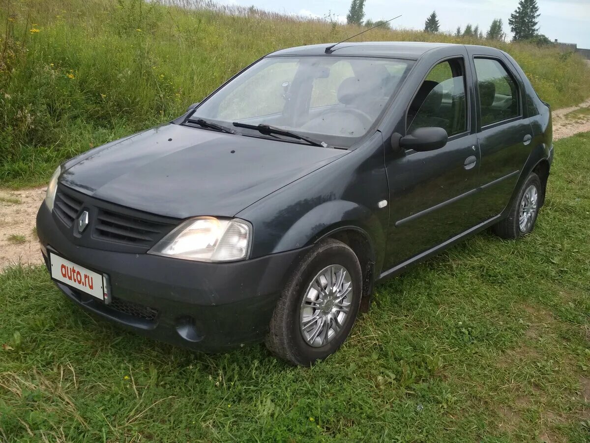 Рено логан фото 2007 Купить б/у Renault Logan I 1.6 MT (87 л.с.) бензин механика в Порхове: серый Рен