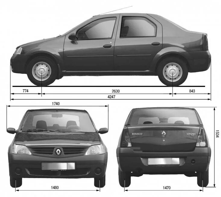 Рено логан фото и описание Device, devices and equipment of cars Renault Logan 1 (petrol, 2004-2012) - Rena