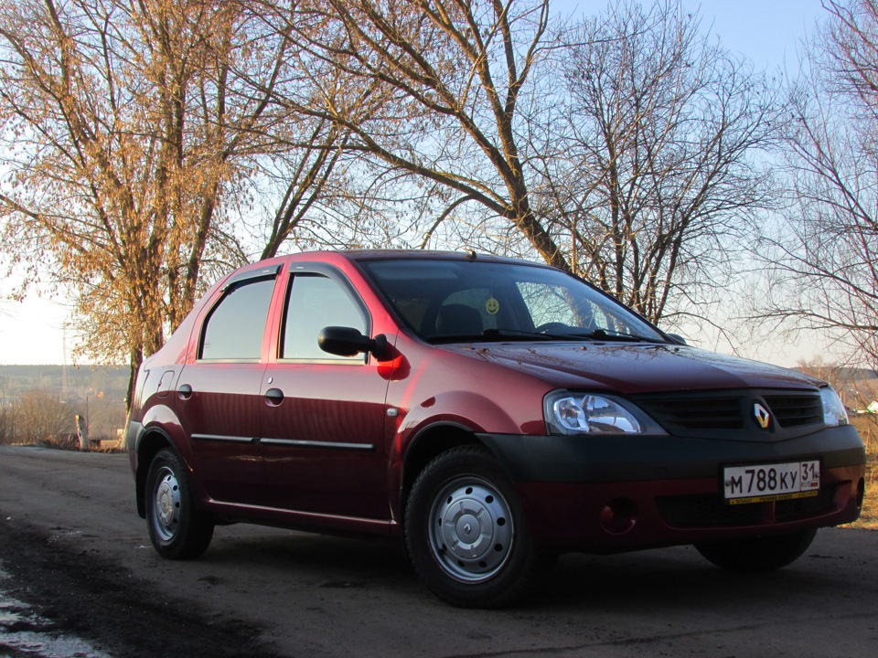 Рено логан красная фото Немного фоток(4) - Renault Logan (1G), 1,6 л, 2008 года фотография DRIVE2