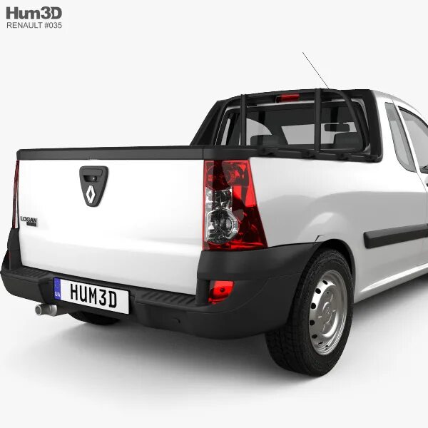 Рено логан пикап фото Renault Logan Pickup 2013 3D модель - Автомобілi на Hum3D