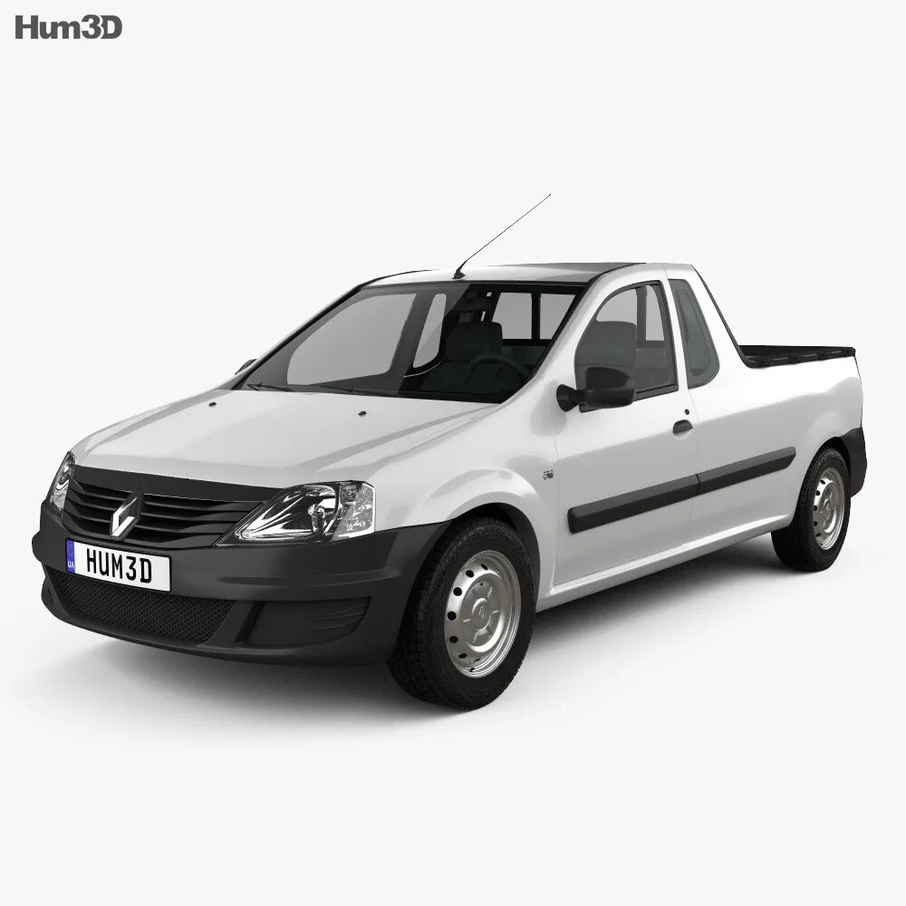 Рено логан пикап фото Renault Logan Pickup 2013 3D model - Vehicles on Hum3D