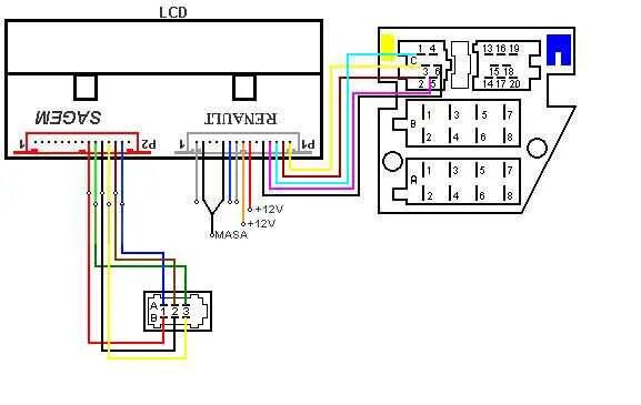 Рено логан подключение магнитолы схема Проблема со штатным дисплеем (РЕШЕНО) - Renault Megane Cabrio, 1,6 л, 1999 года 