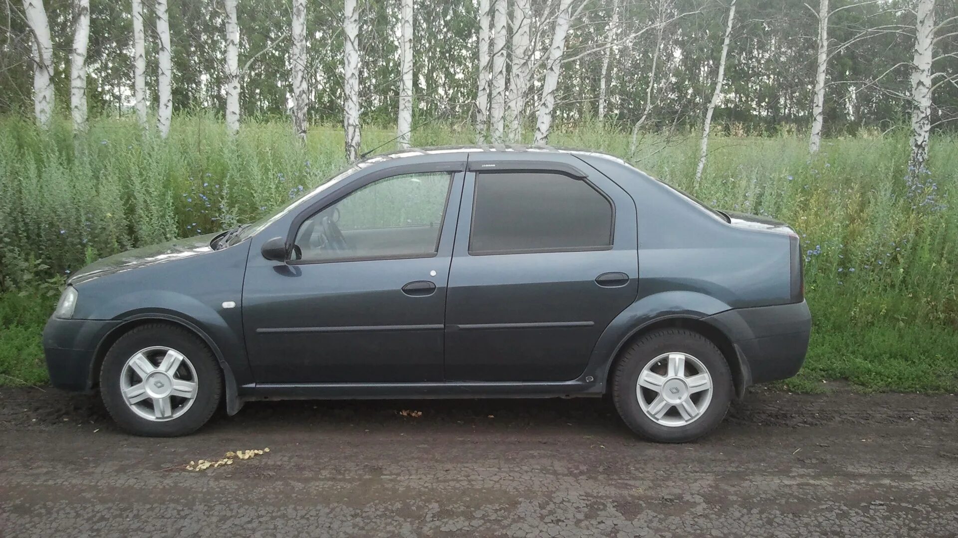 Рено логан серый фото Renault Logan (1G) 1.6 бензиновый 2008 на DRIVE2