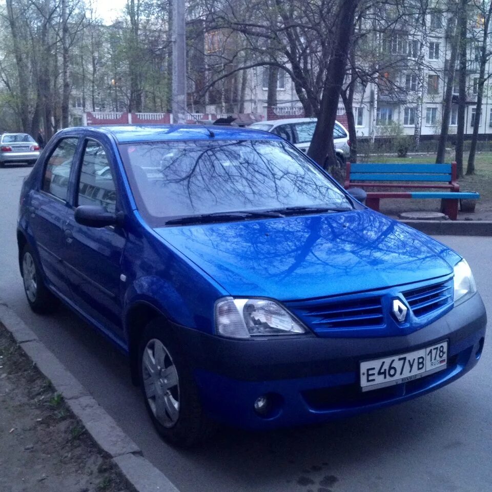 Рено логан синий фото Багажник-в топку! - Renault Logan (1G), 1,6 л, 2006 года аксессуары DRIVE2