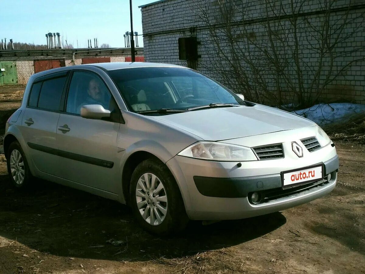 Рено меган 2003 года фото Купить б/у Renault Megane II 1.6 MT (115 л.с.) бензин механика в Иванове: серебр