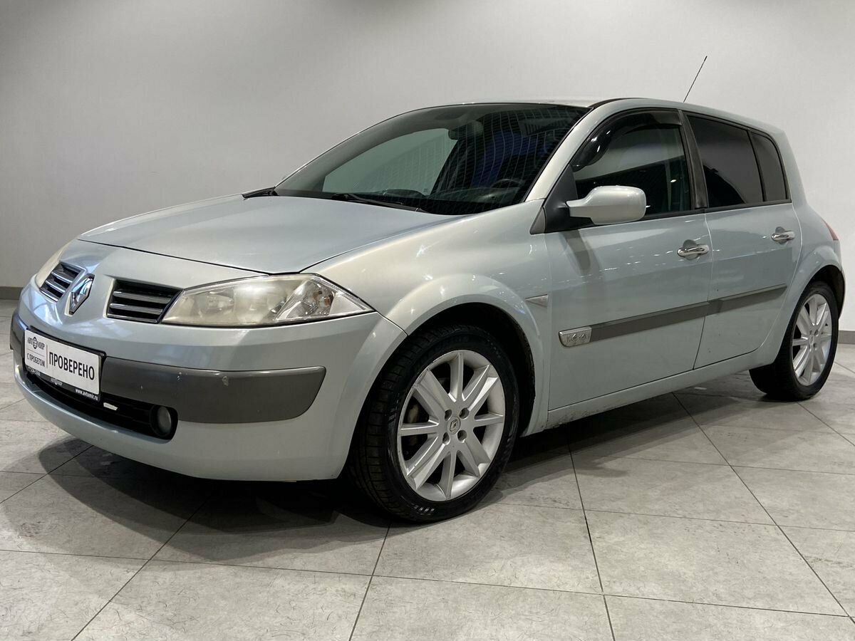 Рено меган 2003 года фото Купить б/у Renault Megane II 1.6 AT (115 л.с.) бензин автомат в Москве: серый Ре