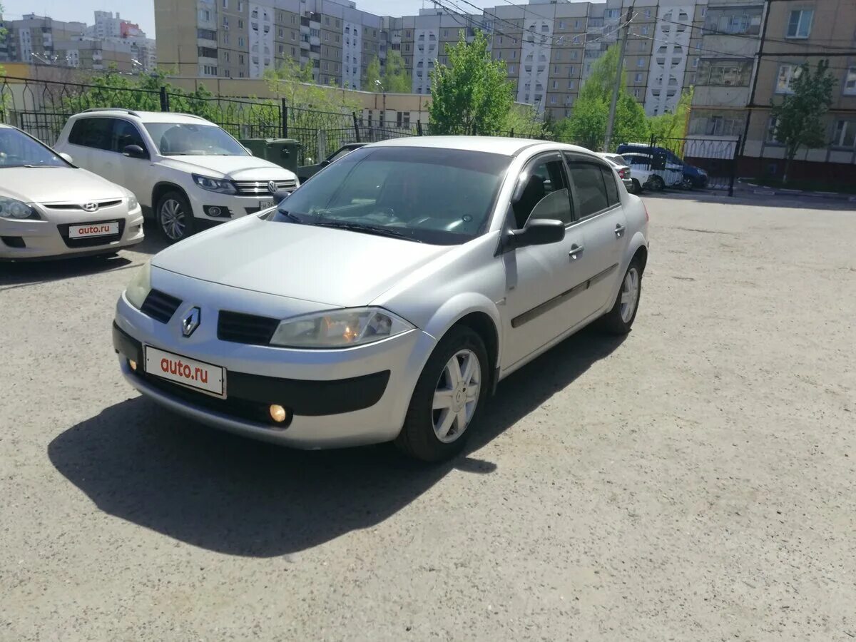 Рено меган 2005 фото Купить б/у Renault Megane II 1.4 MT (98 л.с.) бензин механика в Белгороде: сереб