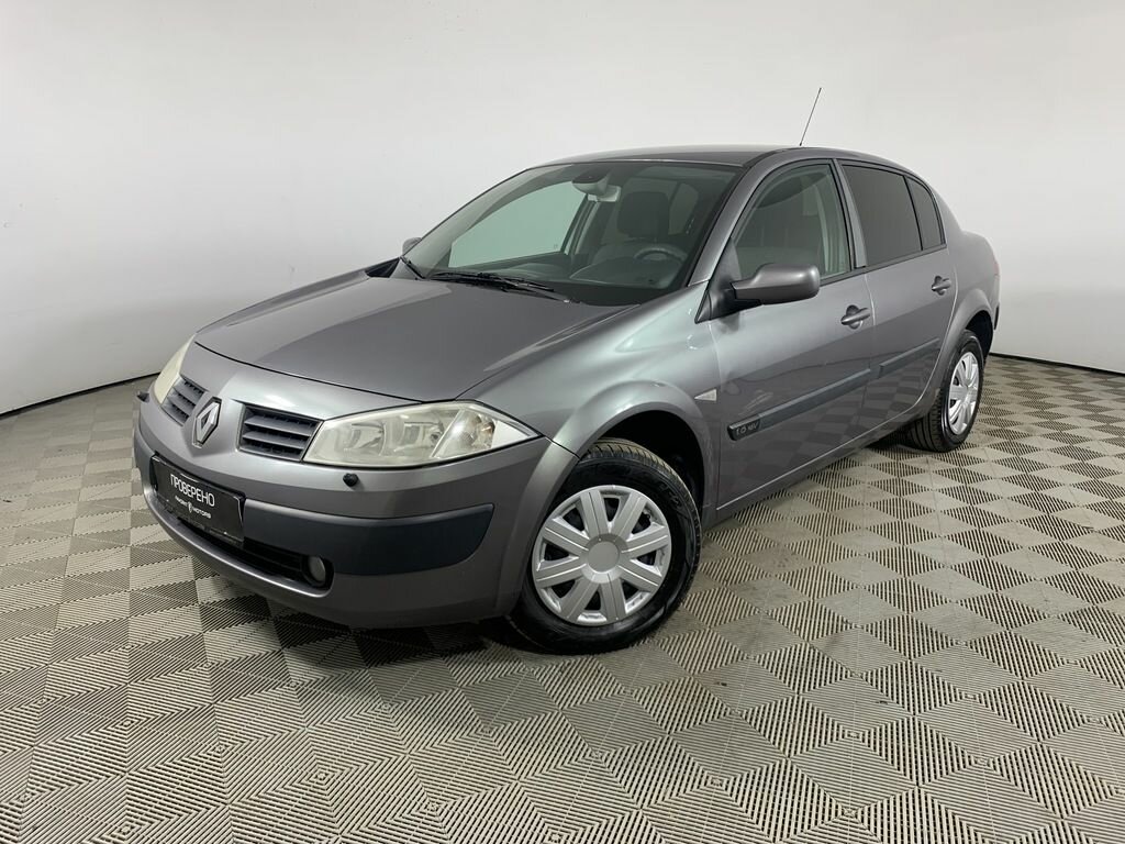 Рено меган 2005 фото Купить б/у Renault Megane II 1.6 MT (115 л.с.) бензин механика в Москве: серый Р