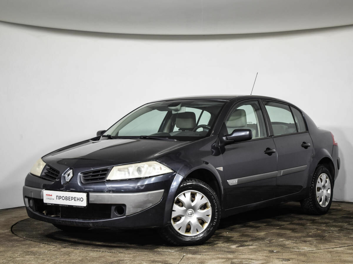 Рено меган 2006 фото Купить б/у Renault Megane II 1.6 MT (115 л.с.) бензин механика в Москве: серый Р