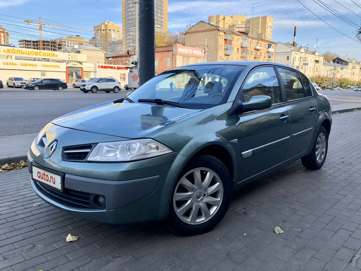 Рено меган 2006 фото Купить б/у Renault Megane II Рестайлинг 1.6 AT (115 л.с.) бензин автомат в Ворон