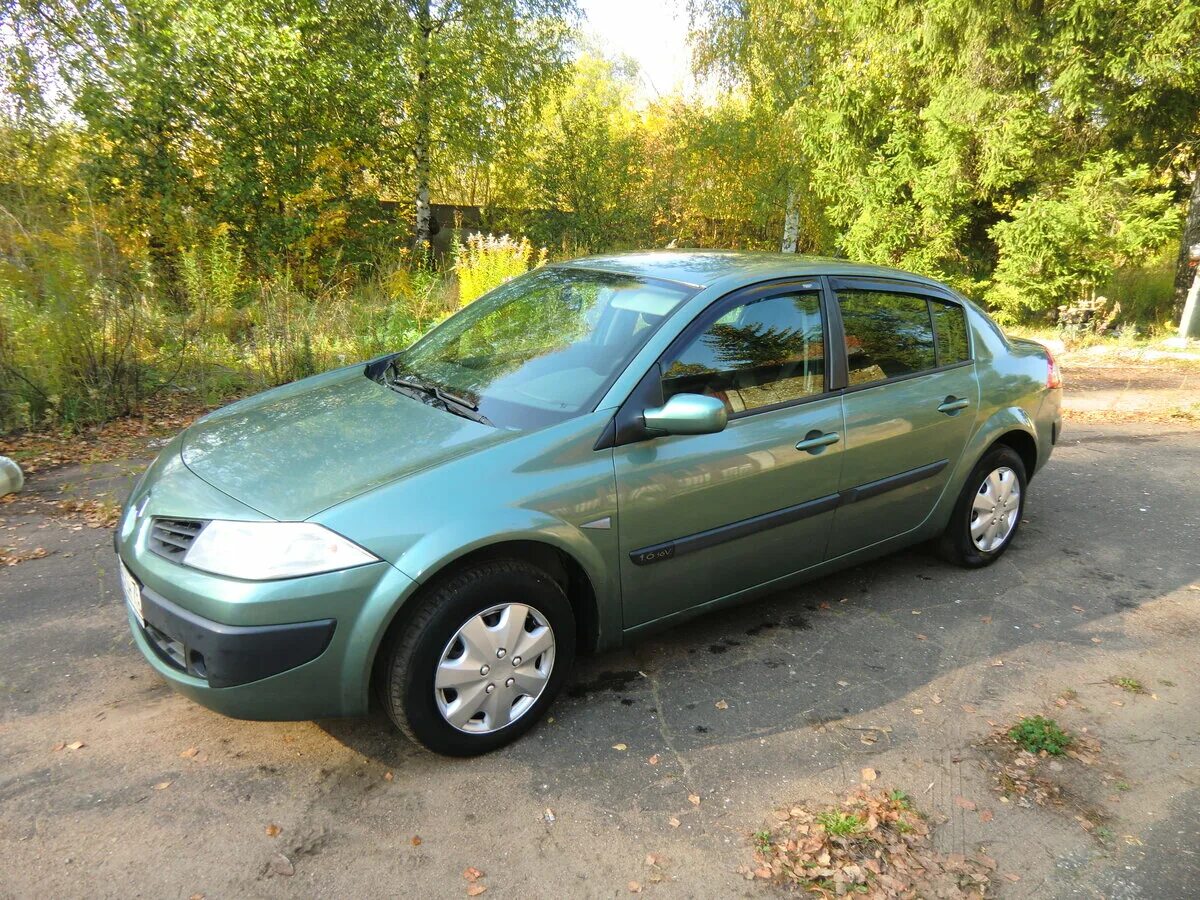 Рено меган 2006 фото Купить б/у Renault Megane бензин автомат в Рыбинске: зелёный Рено Меган 2006 сед