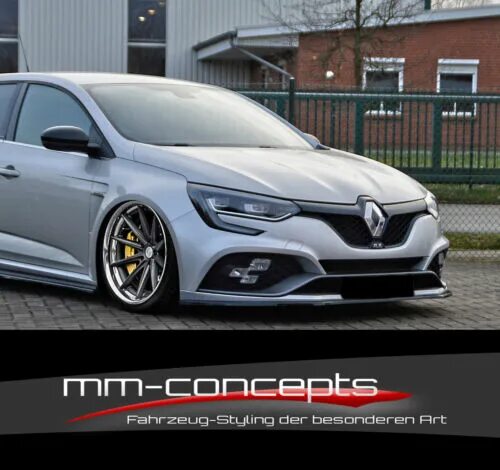 Рено меган 4 тюнинг CUP Spoilerlippe für Renault Megane 4 IV RS FL Frontspoiler Spoilerschwert Lippe