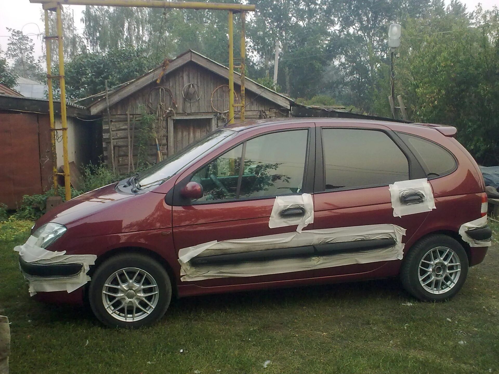 Рено меган сценик 1 тюнинг Покраска пластика - Renault Scenic I, 1,6 л, 2002 года тюнинг DRIVE2