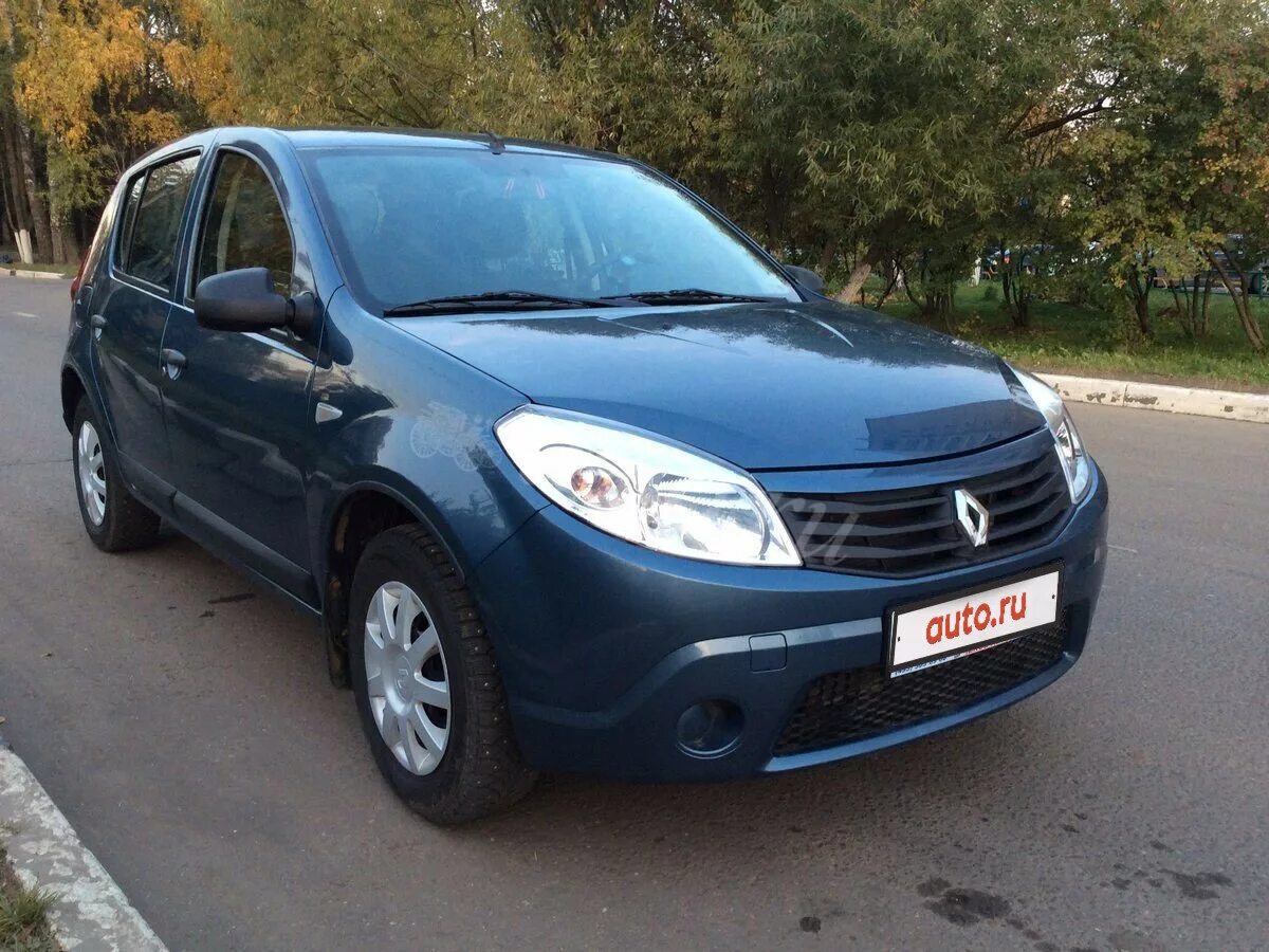 Рено сандеро 2013 года фото Купить б/у Renault Sandero I 1.6 MT (84 л.с.) бензин механика в Москве: синий Ре