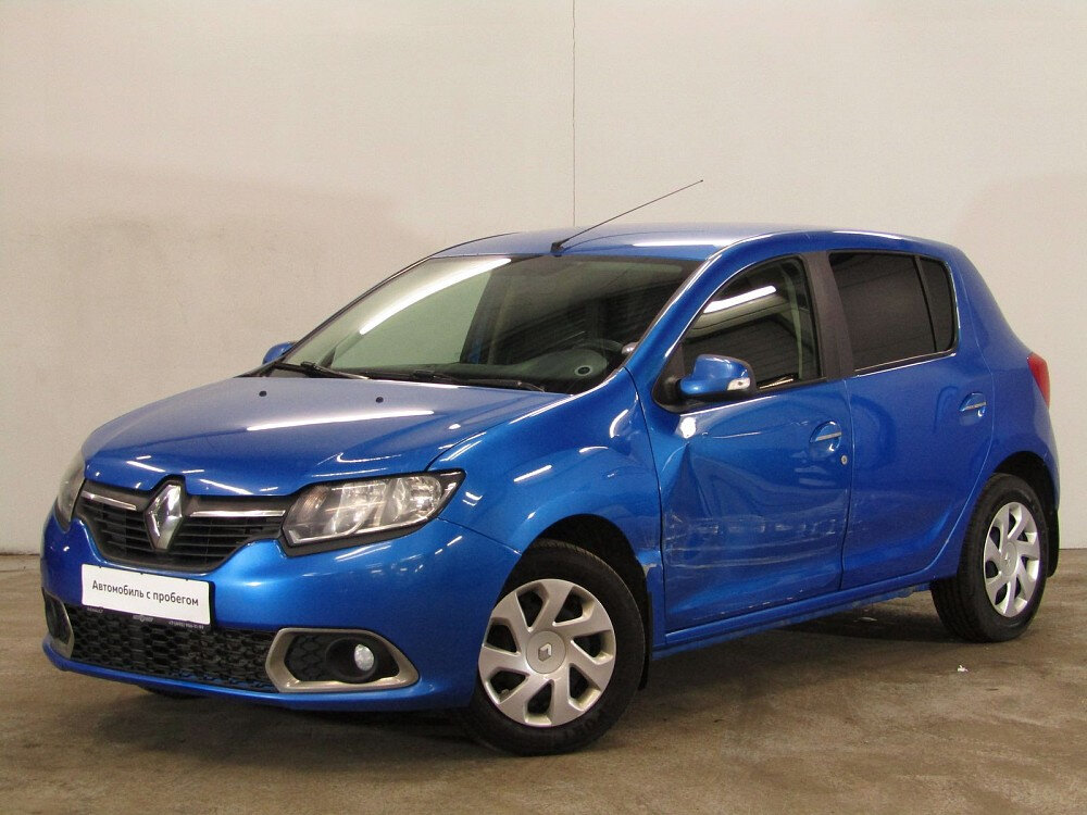 Рено сандеро 2016 фото Купить б/у Renault Sandero II 1.6 MT (82 л.с.) бензин механика в Химках: синий Р