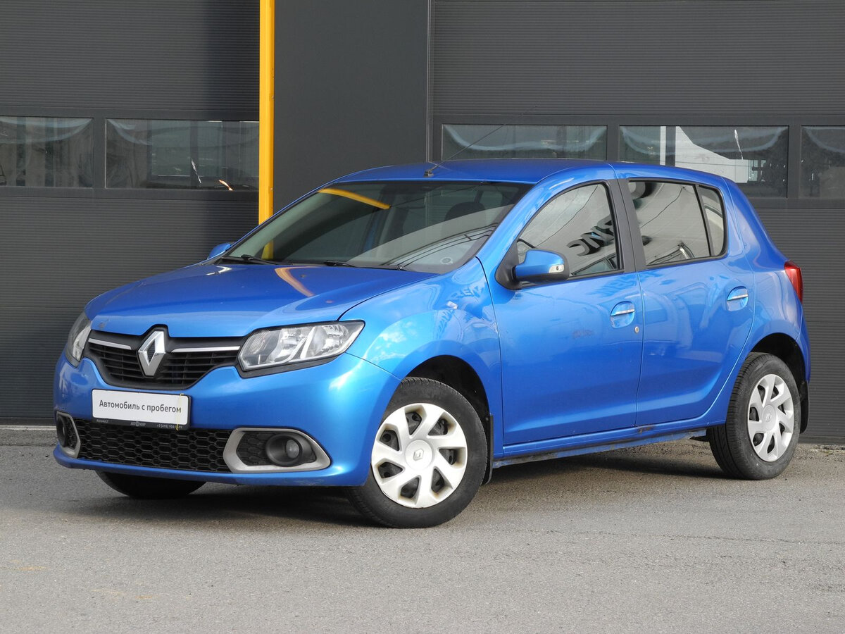 Рено сандеро 2016 фото Купить б/у Renault Sandero II 1.6 MT (82 л.с.) бензин механика в Химках: синий Р