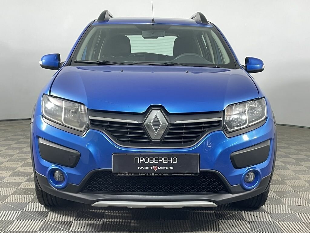 Рено сандеро 2016 года фото Купить б/у Renault Sandero II 1.6 AT (102 л.с.) бензин автомат в Москве: синий Р