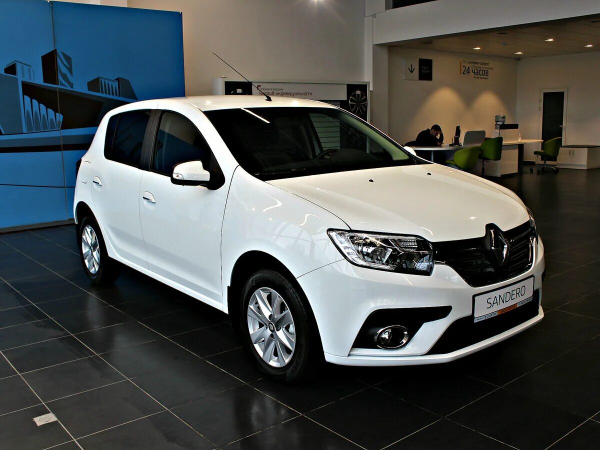 Рено сандеро 2019 фото Купить новый Renault Sandero II Рестайлинг 1.6 AT (102 л.с.) бензин автомат в Ша