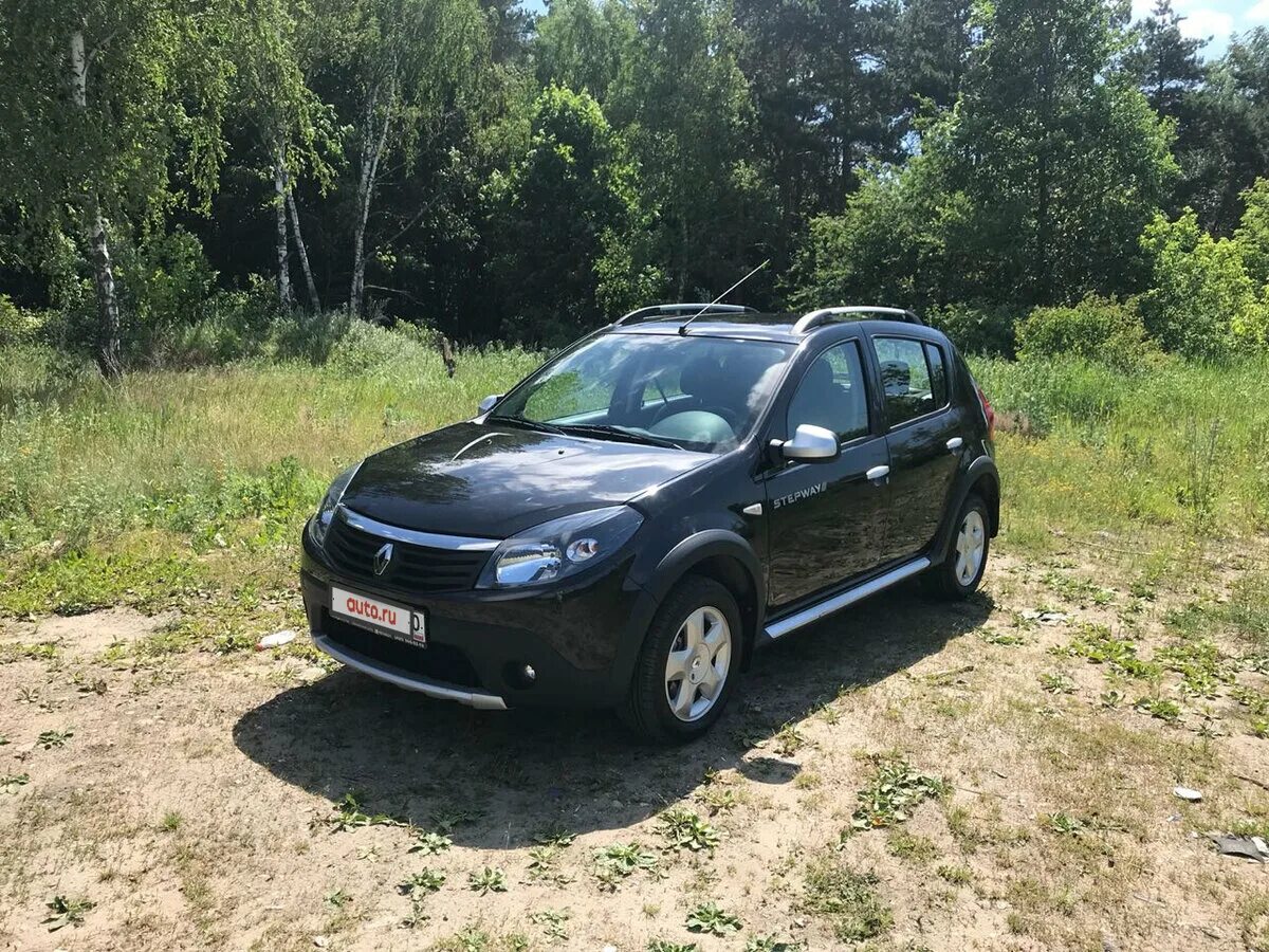 Рено сандеро черный фото Купить б/у Renault Sandero I Stepway 1.6 MT (84 л.с.) бензин механика в Москве: 