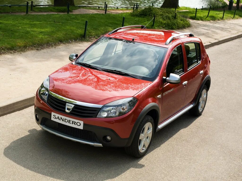 Рено сандеро дача фото Dacia Sandero Stepway 2009, 2010, 2011, 2012, хэтчбек 5 дв., 1 поколение, B90 те