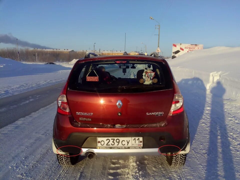 Рено сандеро фото сзади Временный пост. Перенос задней Птф или ЗХ. - Renault Sandero Stepway (1G), 1,6 л