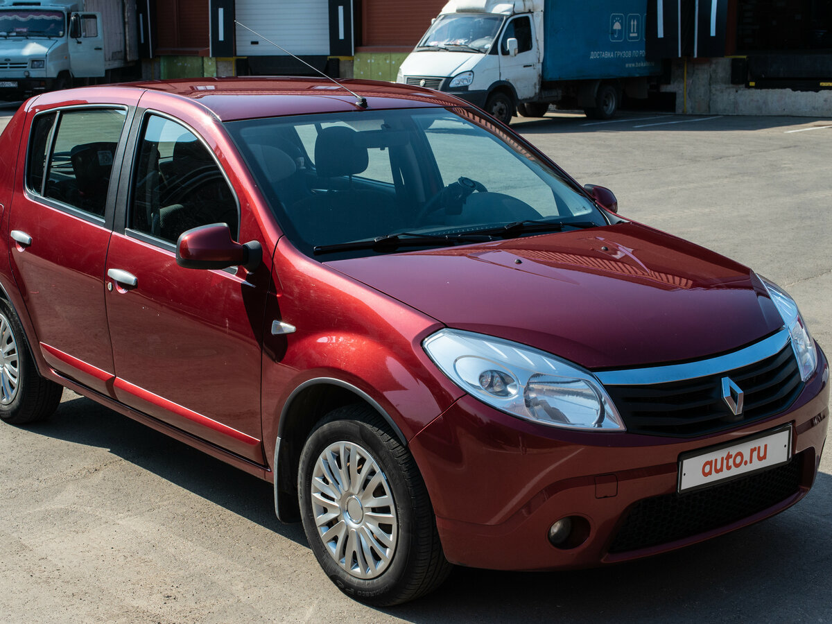 Рено сандеро красный фото Купить б/у Renault Sandero I 1.6 MT (103 л.с.) бензин механика в Подольске: крас