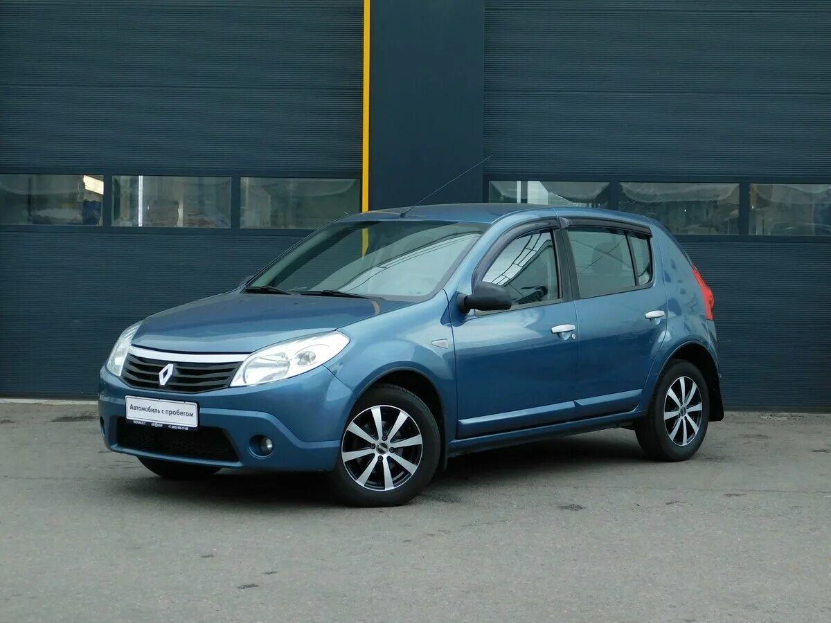 Рено сандеро синий фото Купить б/у Renault Sandero I 1.6 MT (103 л.с.) бензин механика в Химках: синий Р