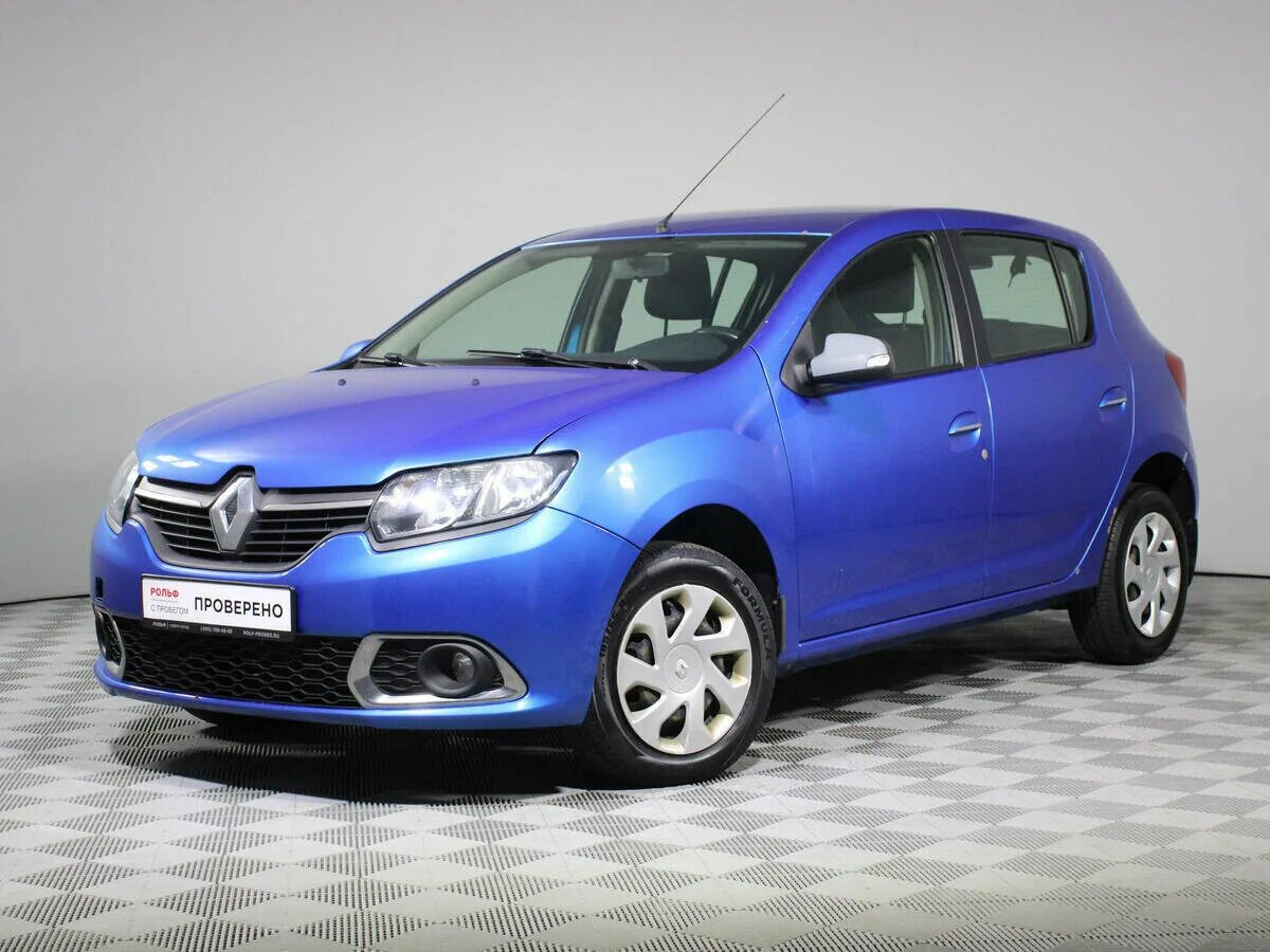 Рено сандеро синий фото Купить б/у Renault Sandero II 1.6 MT (82 л.с.) бензин механика в Химках: синий Р