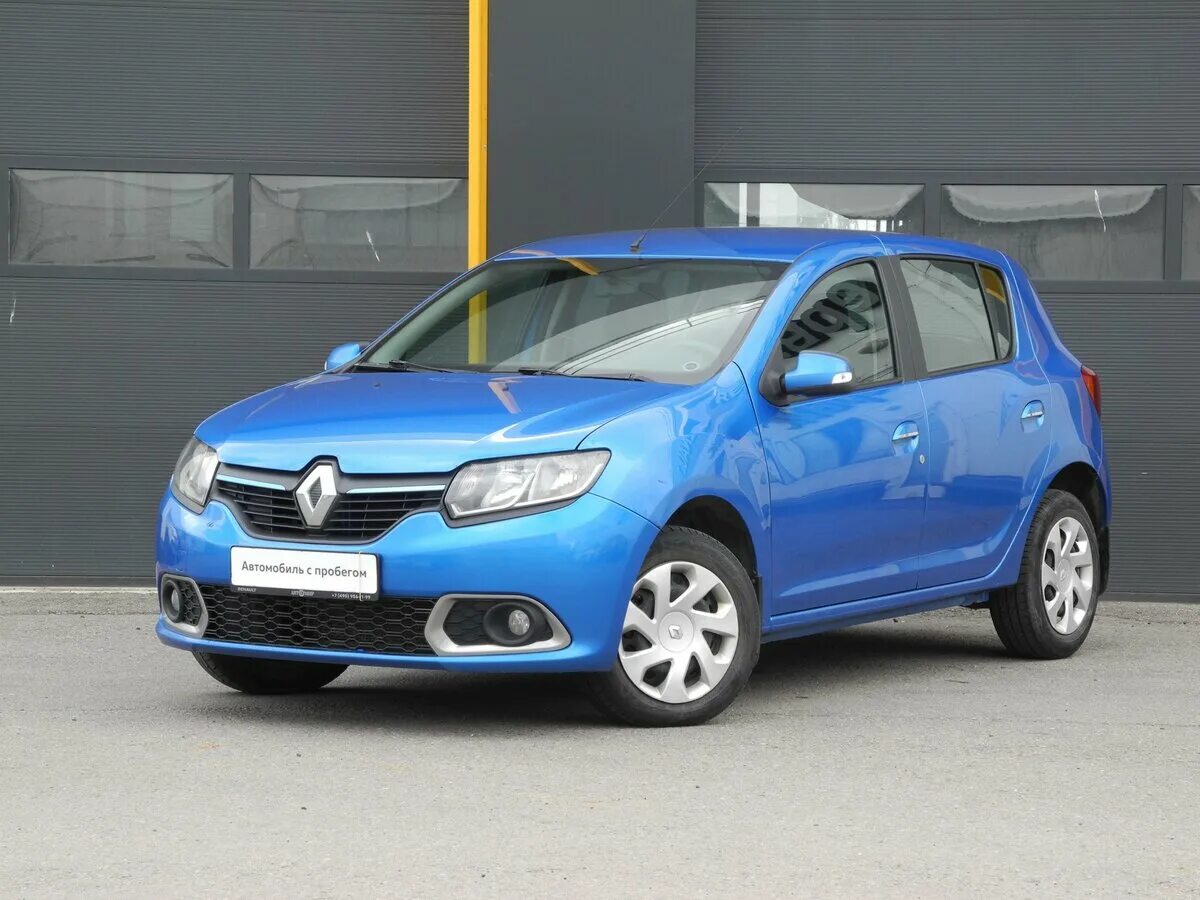 Рено сандеро синий фото Купить б/у Renault Sandero II 1.6 MT (82 л.с.) бензин механика в Химках: синий Р