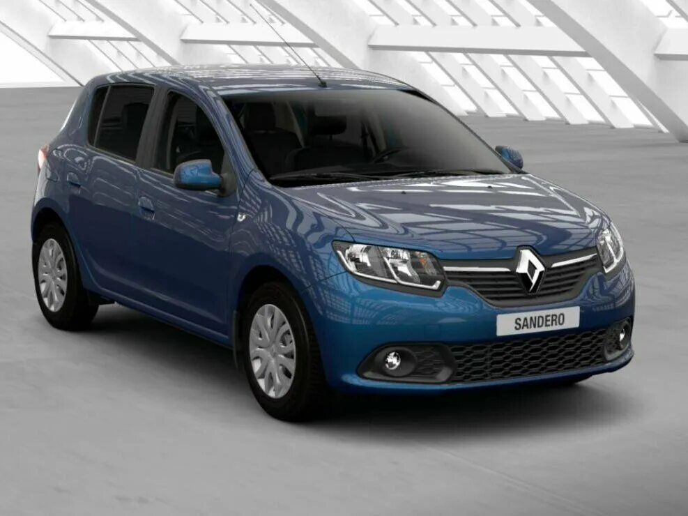 Рено сандеро в новом кузове фото Купить новый Renault Sandero II 1.6 AT (102 л.с.) бензин автомат в Казани: синий