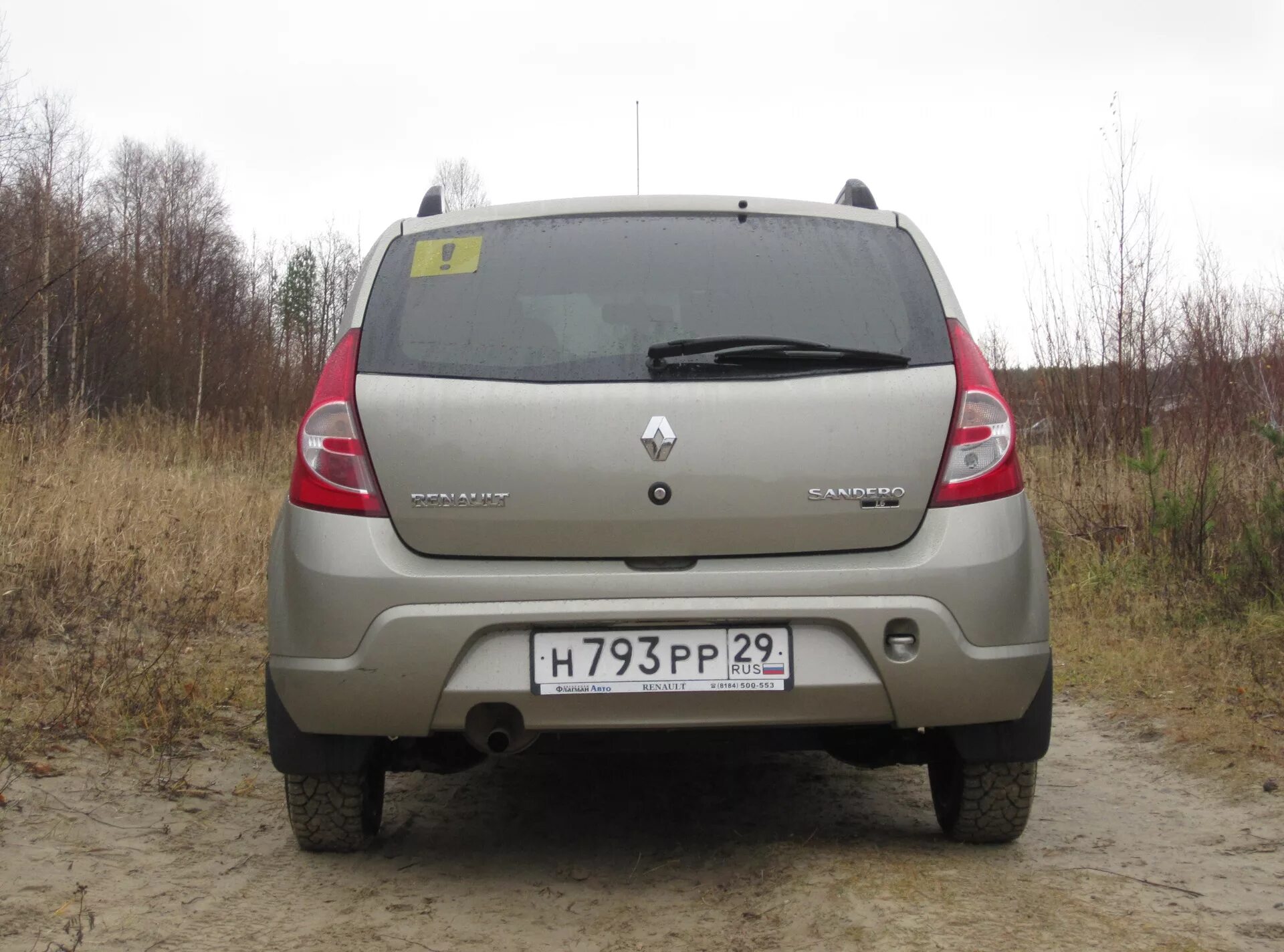 Рено сандеро вид сзади фото Осенние обновления Сандеры - Renault Sandero 1G, 1,6 л, 2010 года запчасти DRIVE