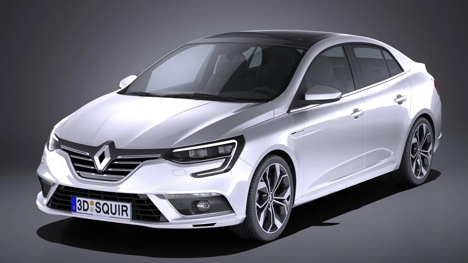 Рено седан модели фото Renault Megane Sedan 2017 - 3D Model by SQUIR