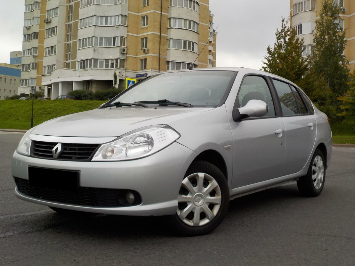 Купить б/у Renault Symbol ll 1.4 MT (98 л.с.) бензин механика в Москве: серый Ре