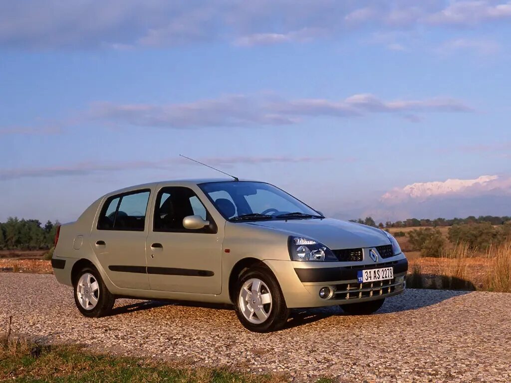 Рено симбол фото цена Renault Symbol рестайлинг 2002, 2003, 2004, 2005, 2006, седан, 1 поколение техни