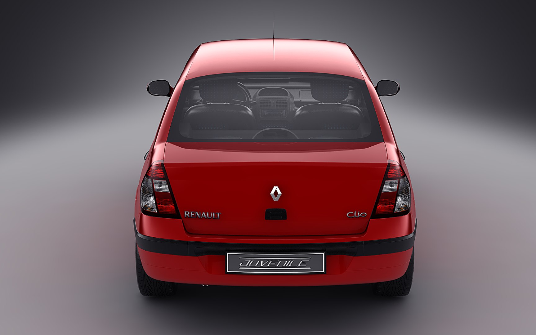 Рено символ фото 3d Model Renault Symbol 2004