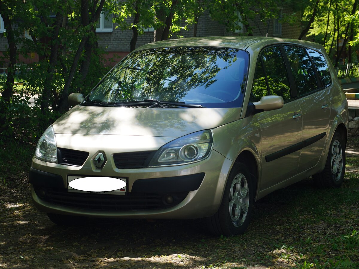 Рено сценик 2 рестайлинг фото Купить б/у Renault Scenic II Рестайлинг Grand 1.5d MT (106 л.с.) дизель механика