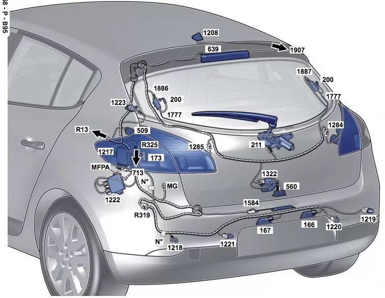 Рено сценик 3 схема подключения парктроника 2001886 DAF Запчасти на DRIVE2