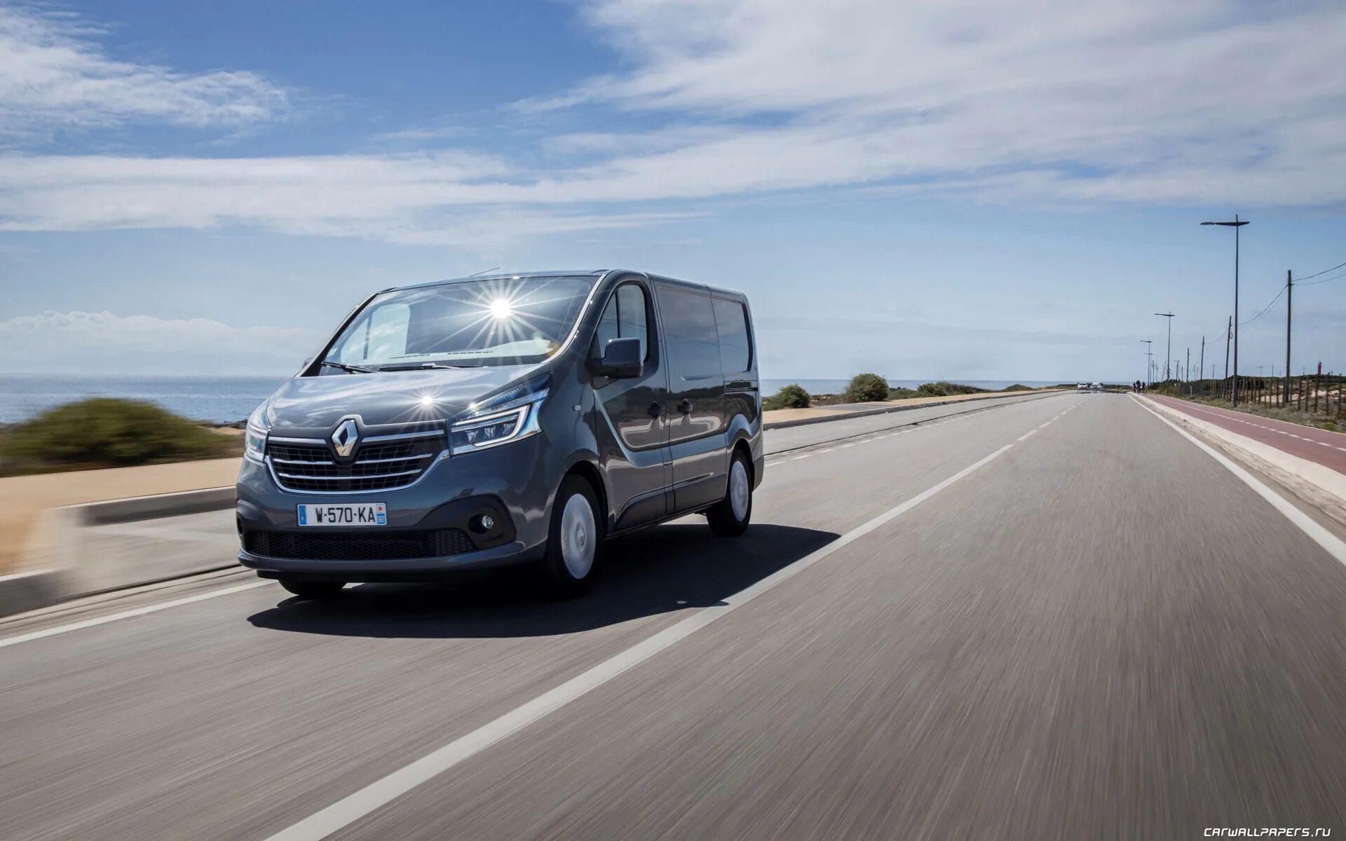 Рено трафик фото Обои на рабочий стол автомобили Renault Trafic Van - 2019