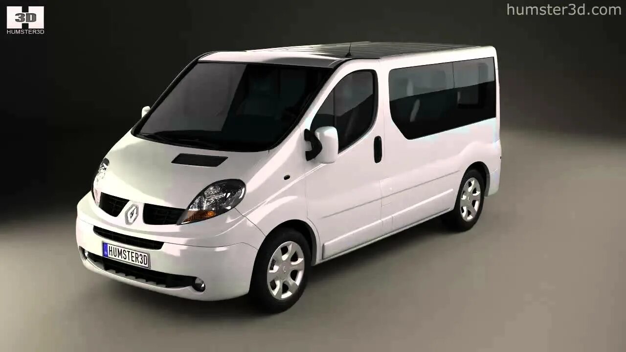 Рено трафик пассажирский фото Renault Trafic Passenger SWB SR 2014 3D model by 3DModels.org - YouTube