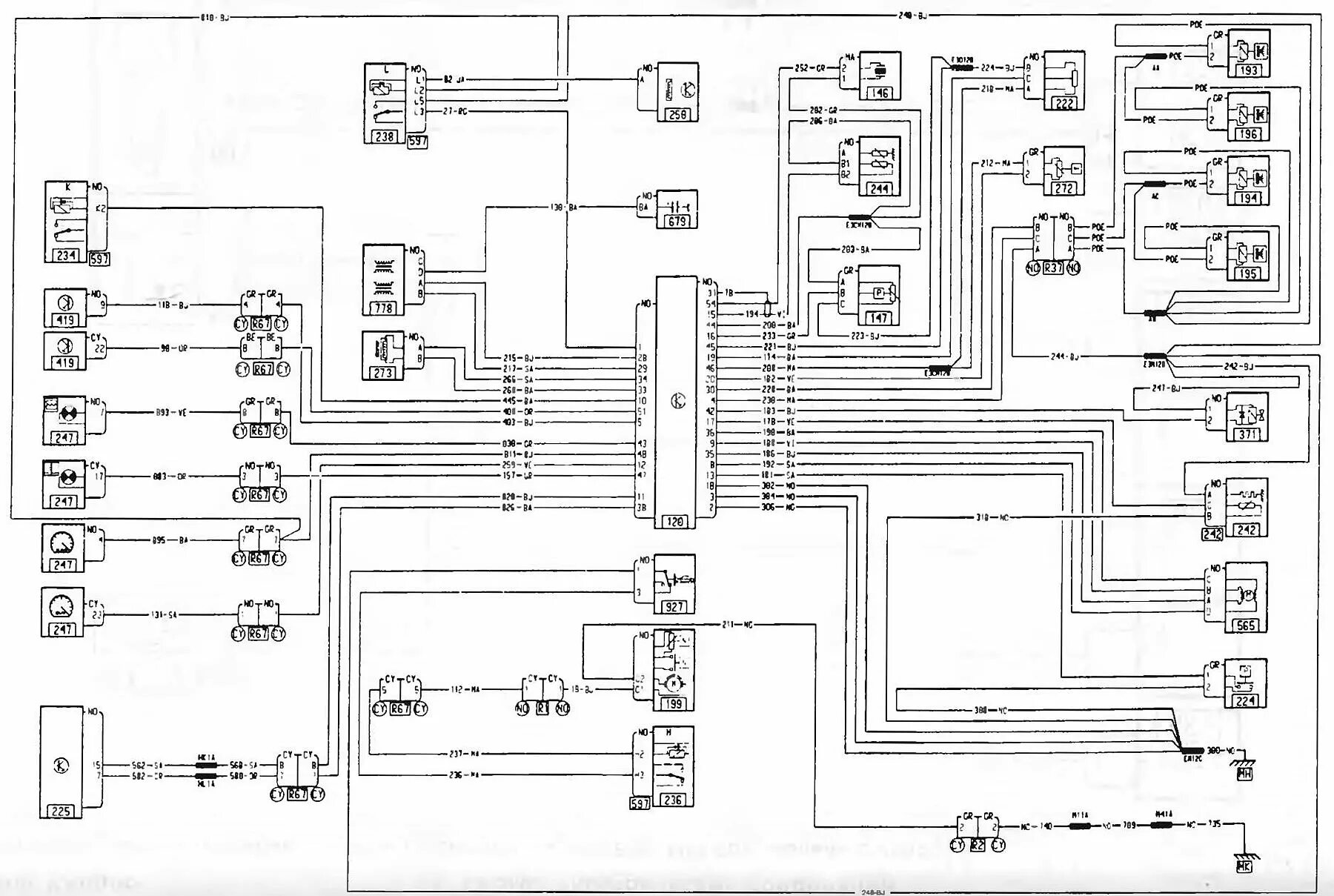 Рено твинго 1 схема электрическая Fuel injection system with D7F 720/DA/CA engines (models since 2000) (Renault Ka