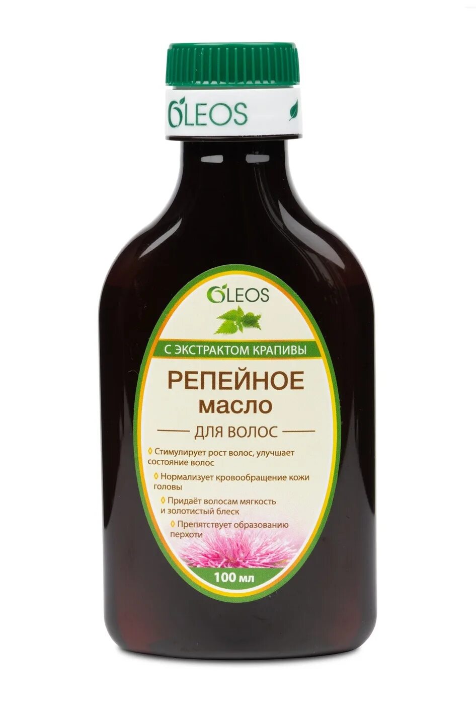 Репейное масло фото Репейное масло с экстрактом крапивы Oleos, 100 мл - купить в интернет-магазине O