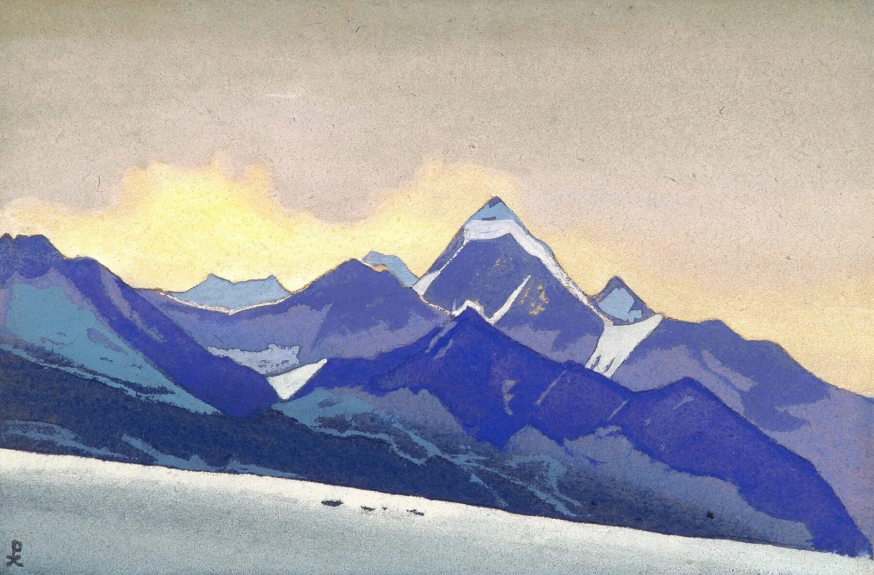 Рерих коммунистический просп 16 фото Lahaul - Nicholas Roerich Peinture celebre, Peinture, Peinture paysage