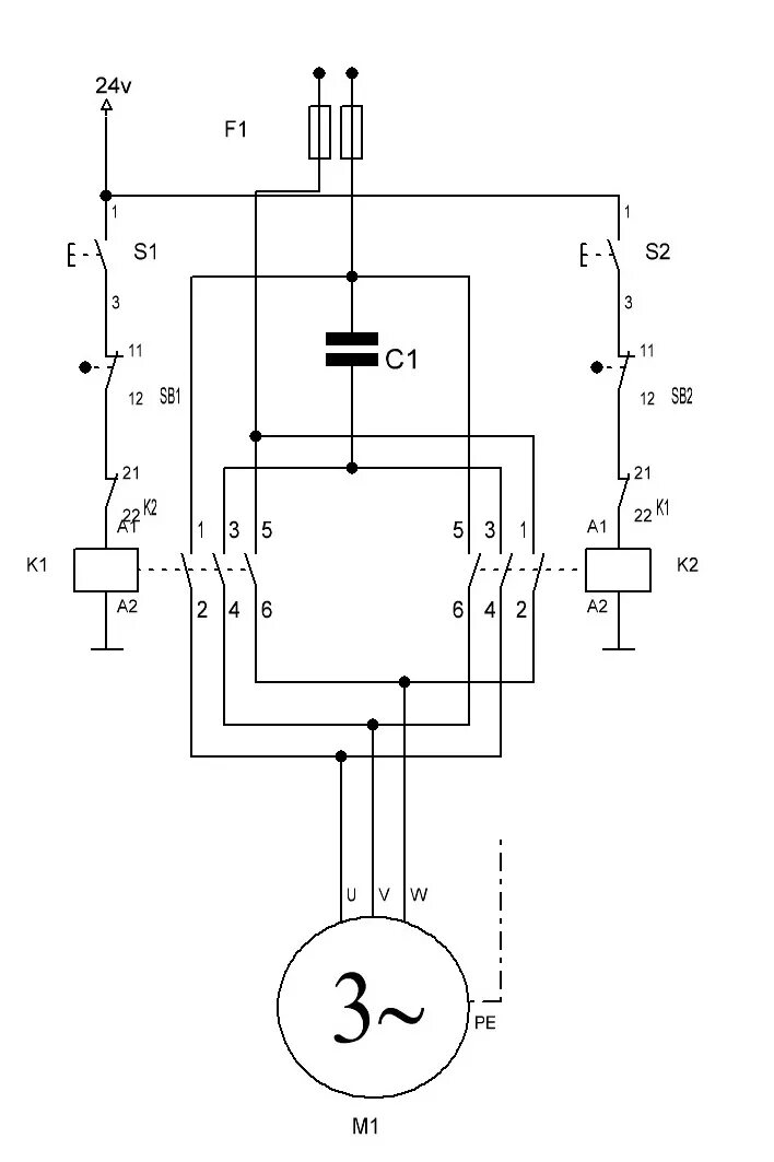 Реверс двигателя 220 вольт подключение схема Реверс Электродвигателя - Песочница (Q&A) - Форум по радиоэлектронике